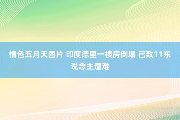 情色五月天图片 印度德里一楼房倒塌 已致11东说念主遭难