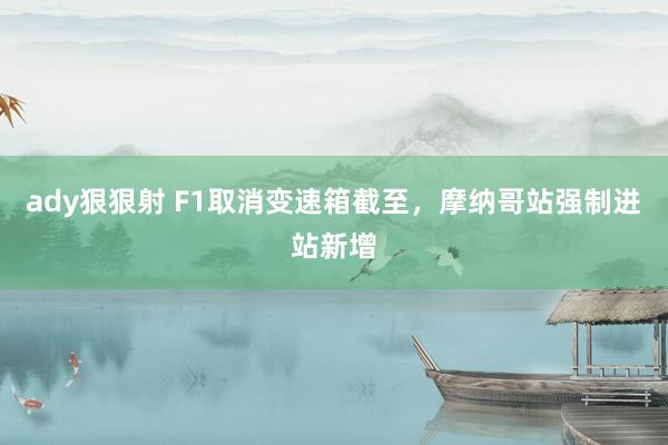 ady狠狠射 F1取消变速箱截至，摩纳哥站强制进站新增